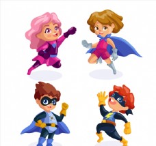 超级卡通4款卡通超级英雄儿童