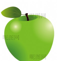 绿色蔬菜青苹果UI标识标志