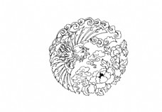 牡丹中国古典花纹