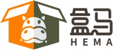 盒马 logo 超市 原创