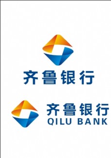 银行名片齐鲁银行logo