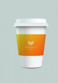 咖啡杯品牌形象奶茶杯效果图