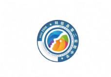 原创阳信县第二实验中学logo