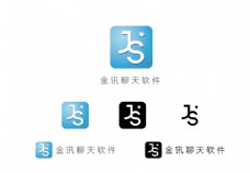 金讯聊天软件logo设计