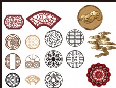 欧式边框中国传统图案花纹