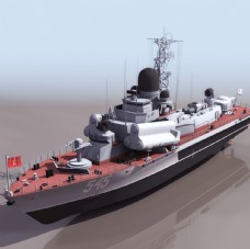 军舰模型效果