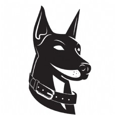 杜宾犬矢量素材