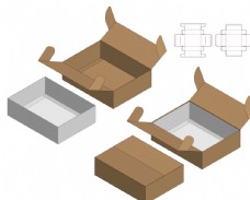关门式包装盒刀模图