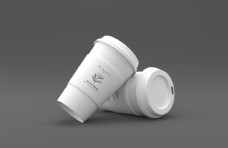 咖啡杯咖啡纸杯子包装效果图样机