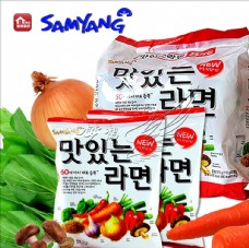 韩国菜三养香辣蔬菜面韩国方便面
