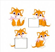 家犬橘猫可爱卡通素材猫咪小猫素材