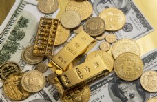 黄金货币货币黄金纸币美元