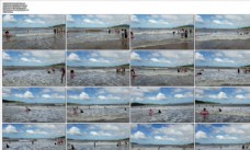 衢山岛沙龙沙滩 视频素材 4K