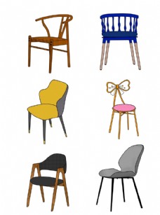 时尚实木家具手绘椅子
