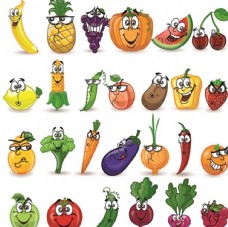 蔬菜水果卡通水果蔬菜