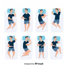 8款创意睡眠男子姿势