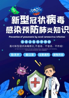 预防新型新型冠状病毒肺炎预防疾病知识宣