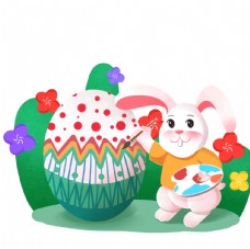 春季新品上市兔子画彩蛋