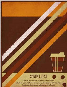 咖啡杯咖啡广告复古封面画册海报背景