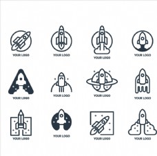 火箭icon图标设计