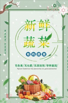 绿色蔬菜促销海报