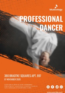 专业舞蹈招生海报