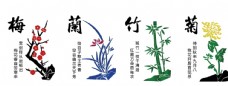 景观设计梅兰竹菊