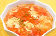 健康饮食番茄鸡蛋汤
