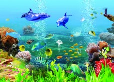 tag儿童插画海洋世界海底世界