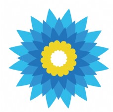 蓝菊花网 logo