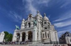 圣教法国巴黎著名旅游景点圣心大教堂