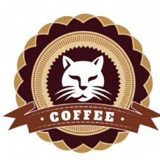 咖啡猫logo标志