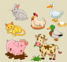 动物创意7款创意农场动物
