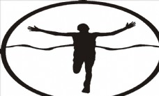 田径矢量标志logo