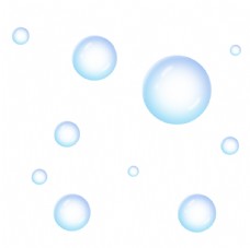 水彩效果彩色透明肥皂泡气泡水泡泡泡元素