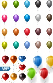 促销广告彩色气球