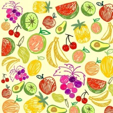 卡通菠萝手绘水果