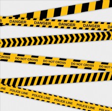 封锁线禁止进入矢量素材