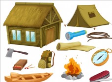 木柴露营工具